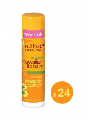 24-Piece Natural Hawaiian Lip Balm With Pineapple 4.2g