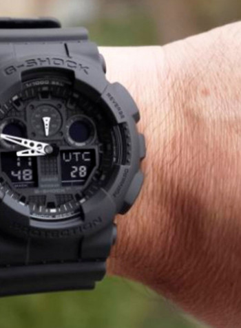 Men's Resin Analog/Digital Quartz Watch GA-100-1A1