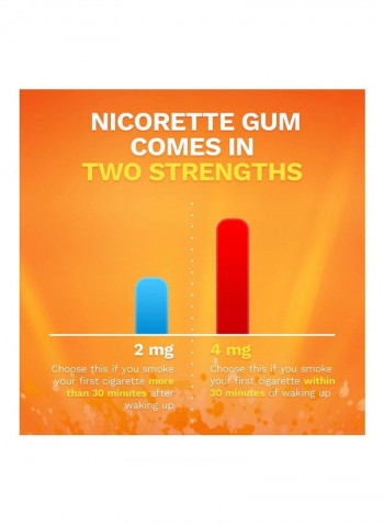 Nicotine Gum Fruit Chill 2 mg Stop Smoking Aid