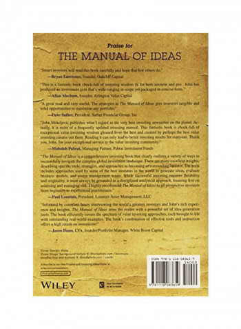 The Manual Of Ideas: The Proven Framework For Finding The Best Value Investments Paperback