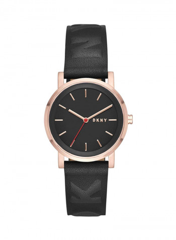 Women's Leather Analog Wrist Watch Ny2605