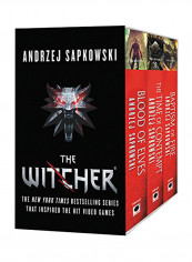 The Witcher Boxed Set: Blood Of Elves, The Time Of Contempt, Baptism Of Fire Paperback English by Andrzej Sapkowski - 2017