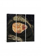 3-Piece Dead Mother I Canvas Painting Set Multicolour 150x150x3.5centimeter