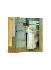 3-Piece Over My Dead Body Canvas Painting Set Multicolour 150x150x3.5centimeter