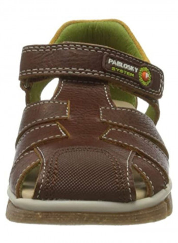 System Closed Toe Casual Sandals Brown/Green