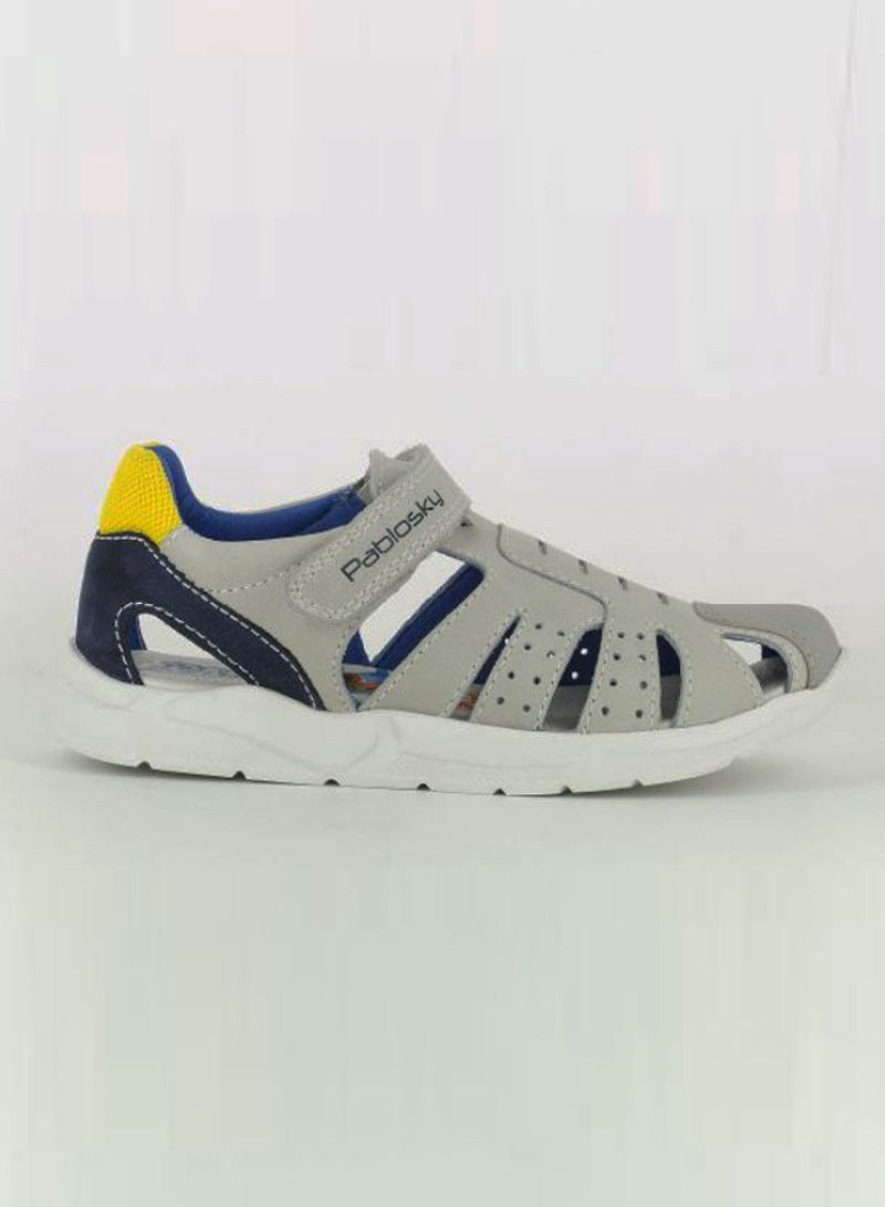 System Closed Toe Casual Sandals Grey/Green/Blue