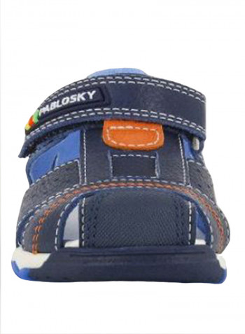System Closed Toe Casual Sandals Navy/Grey