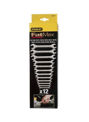 Fatmax Open End Wrench Set Silver