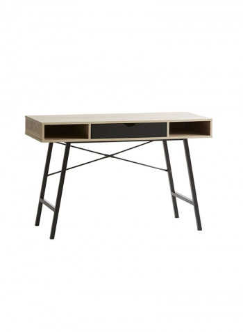 Abbetved Desk Oak/Black 120x76x48centimeter