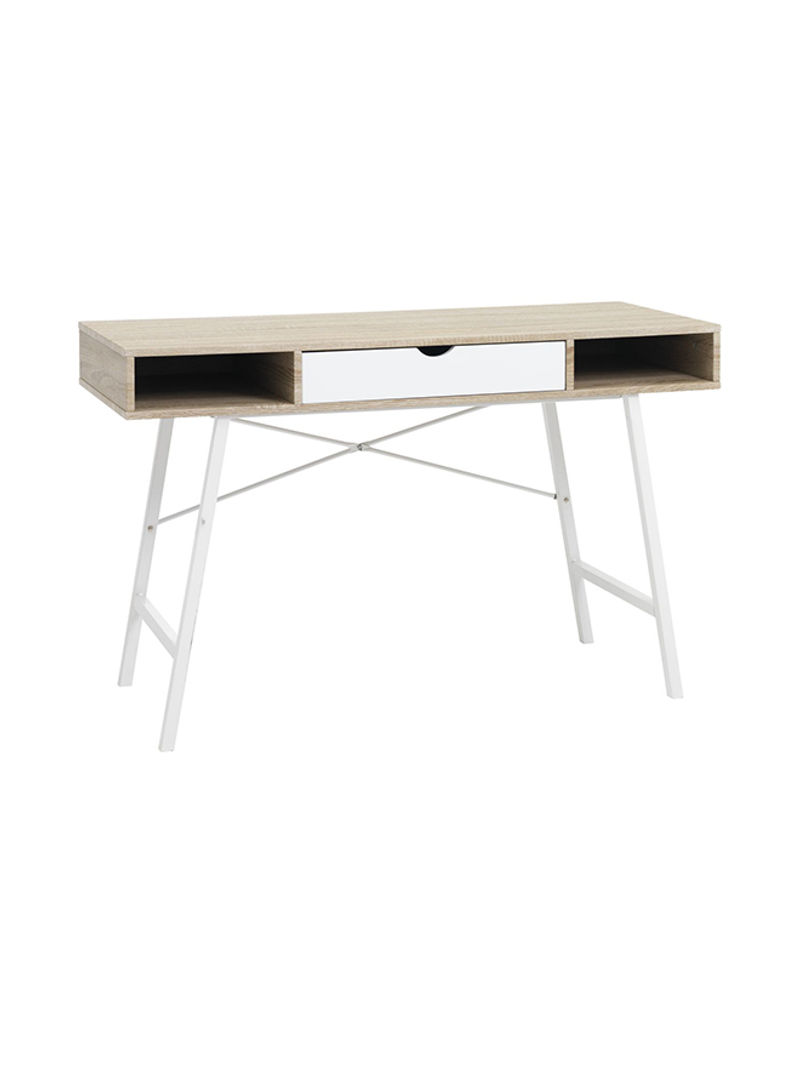 Abbetved Desk Oak/White 120x76x48centimeter