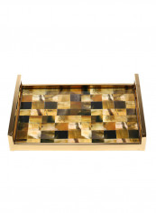 Rectangular Tray with Horn Stripes Multicolour 3259g