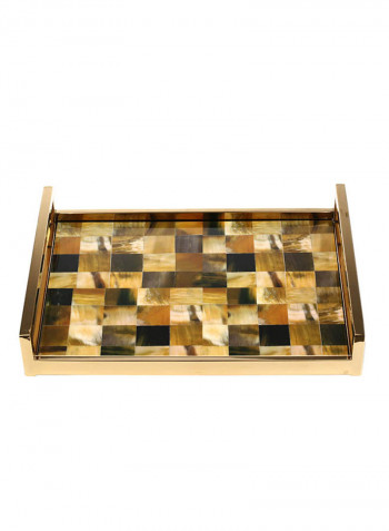 Rectangular Tray with Horn Stripes Multicolour 3259g