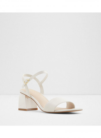 Gleawia Open Toe Heeled Sandals Beige