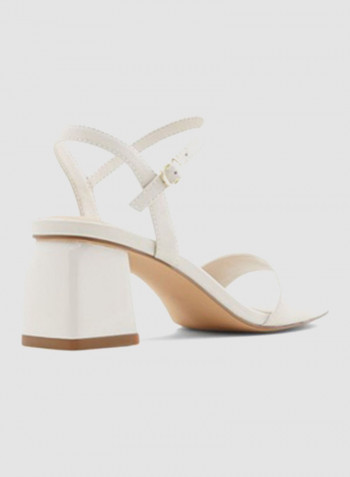 Gleawia Open Toe Heeled Sandals Beige