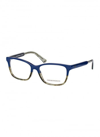 Men's Square Eyeglass Frame - Lens Size: 52 mm