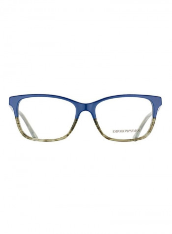 Men's Square Eyeglass Frame - Lens Size: 52 mm