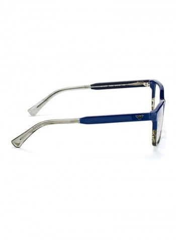 Men's Square Eyeglass Frame - Lens Size: 52 mm