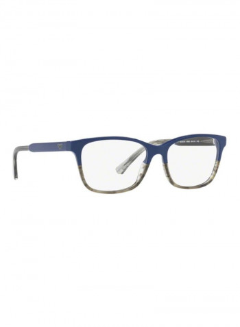Men's Square Eyeglass Frame - Lens Size: 52 mm