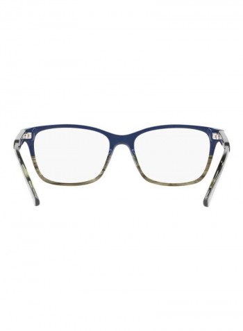 Men's Square Eyeglass Frame - Lens Size: 52 mm