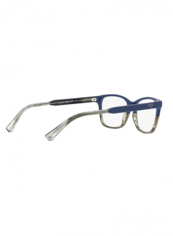 Men's Square Eyeglass Frame - Lens Size: 52 mm