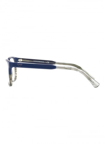 Men's Square Eyeglass Frame - Lens Size: 52 mm