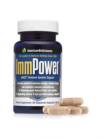 ImmPower AHCC Dietary Supplement 500mg - 30 Capsules