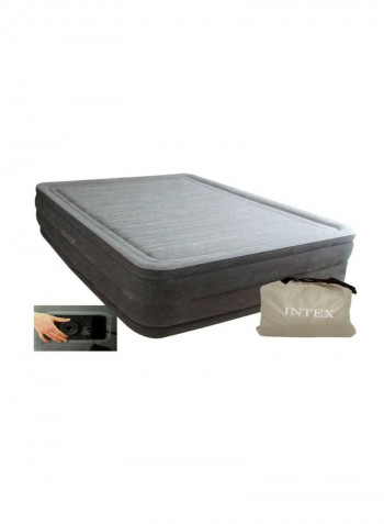 IntexDurabeam Queen Comfort Plush Airbed W/E Pump Polyester Grey Queennul