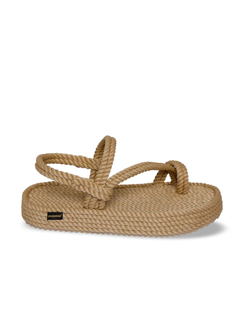 Casual Rope Sandals Beige