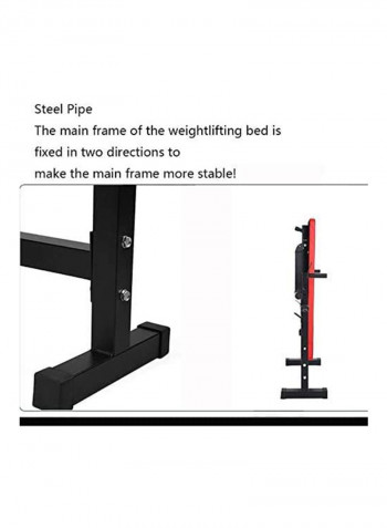 Multifunctional Foldable Squat Rack Bench Press Bed 110cm