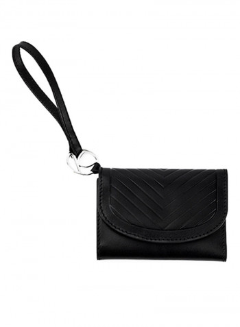 Viva Leather Key Chain Black