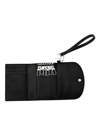 Viva Leather Key Chain Black