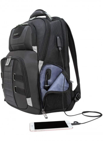 Polyester Driftertrek Laptop Backpack With USB Black
