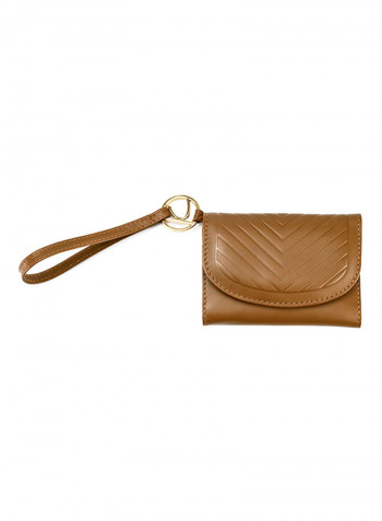 Viva Leather Key Chain Brown