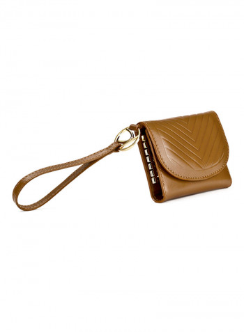 Viva Leather Key Chain Brown