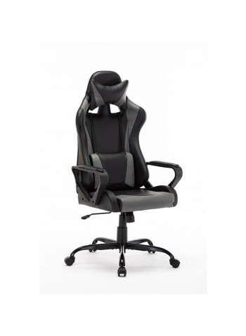 Texas High Back Gaming Chair Grey/Black 82x25.5x50cm