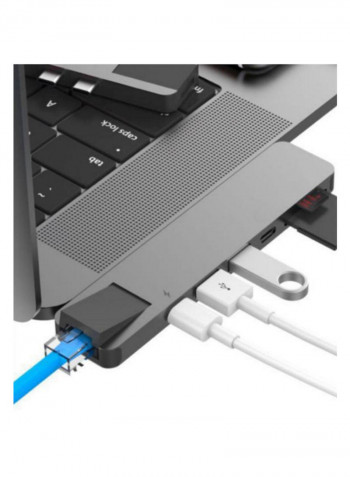 Drive 6-In-1 USB-C Hub Grey