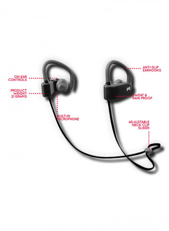 M1 Wireless In-Ear Earphones Grey