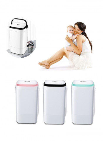 Mini Portable Semi-Automatic Washing Machine 4kg 4 kg 170 W XPB40-298A9-pink White/Pink