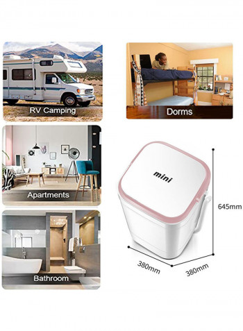 Mini Portable Semi-Automatic Washing Machine 4kg 4 kg 170 W XPB40-298A9-pink White/Pink