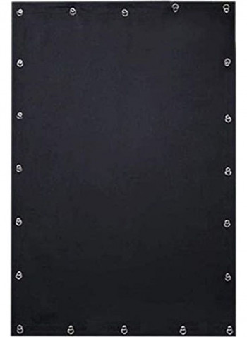 Blackout Blind Curtains with Suction Cups Shading Reflecting Heat Insulation Black 198 x 130cm