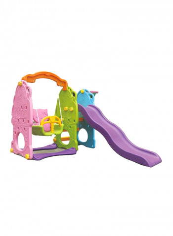 3-In-1 Slide And Swing Outdoor Play Set 185x162.5x125centimeter