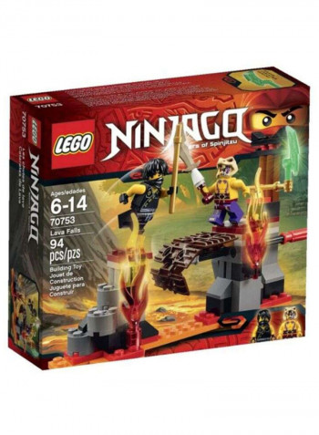 94-Piece Ninjago Lava Falls Toy Building Kit 70753