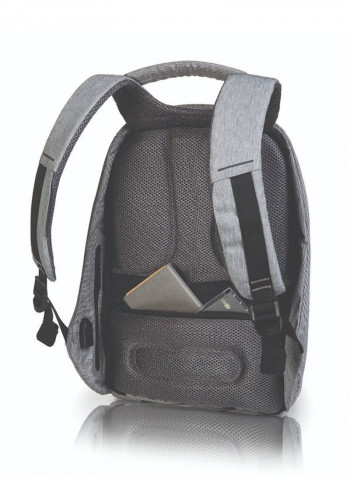 Compact Anti-Theft Backpack Yellow/Grey