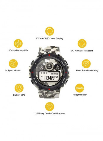 T-Rex Smart Watch Camo Green