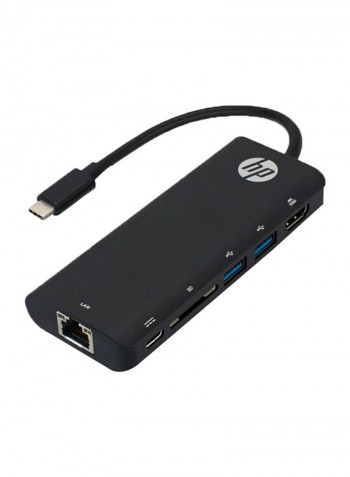 USB-C To Multi Dock Adapter 10.2cm Black