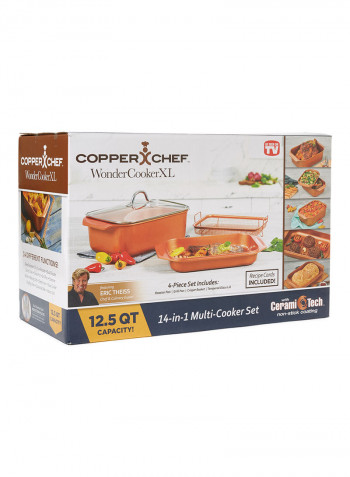 Wonder Cooker Brown 12.5 QTcentimeter