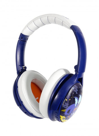 Cosmos Active Noise Cancellation Bluetooth Kids Headphones Dragon Blue/White