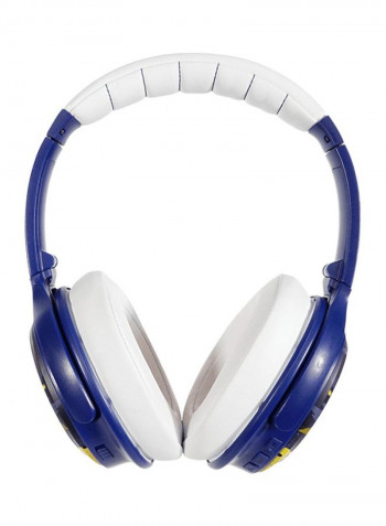 Cosmos Active Noise Cancellation Bluetooth Kids Headphones Dragon Blue/White