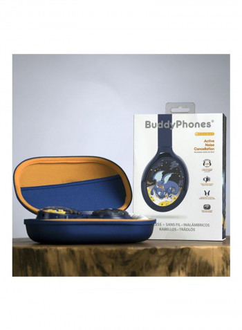 Cosmos Active Noise Cancellation Bluetooth Kids Headphones Dragon Blue/White