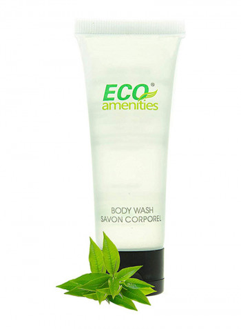 Eco Amenities Travel Size 1.1Oz Hotel Body Wash In Bulk, Clear, Green Tea, 200 Count